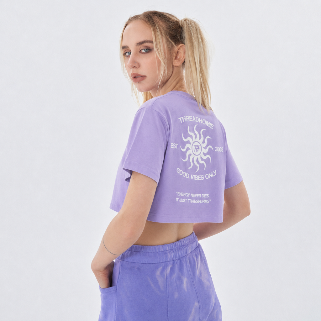 Good Vibes Cropped Tee